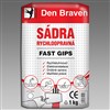 DEN BRAVEN Sádra rychloopravná FAST GIPS 5kg bílá